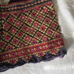 Free people embroidered shorts